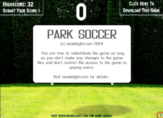 파크 사커 (Park Soccer) 게임 화면 1