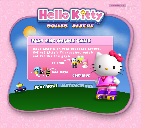 헬로 키티 롤러 레스큐 (Hello Kitty Roller Rescue) 게임 화면 3