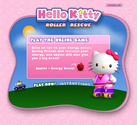 헬로 키티 롤러 레스큐 (Hello Kitty Roller Rescue) 게임 화면 4
