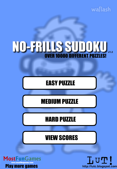 No-Frills Sudoku 게임 화면 1