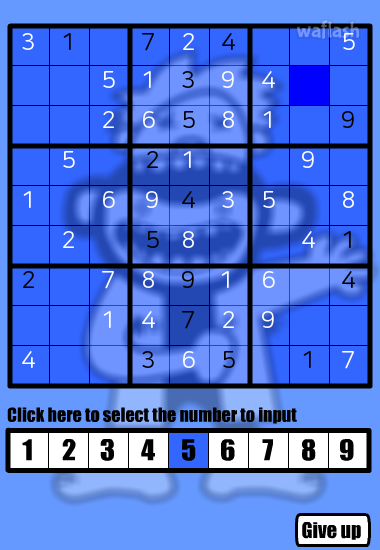 No-Frills Sudoku 게임 화면 2
