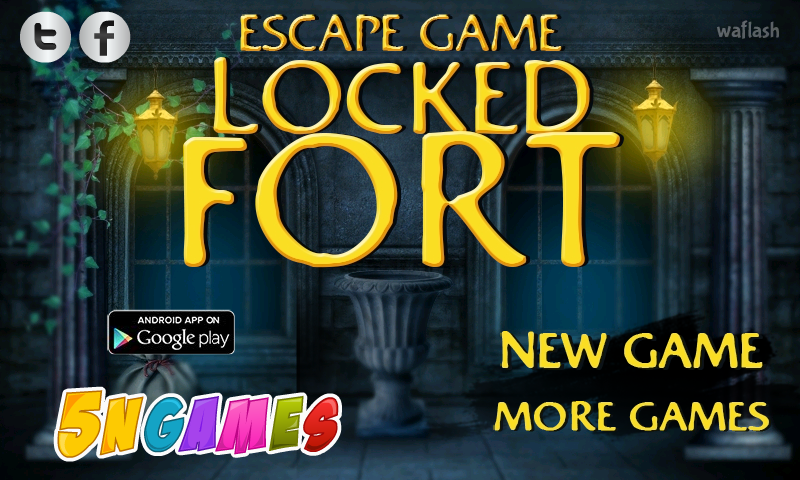 5nGames 잠긴 요새 탈출 1 (Escape Game Locked Fort 1) 게임 화면 1