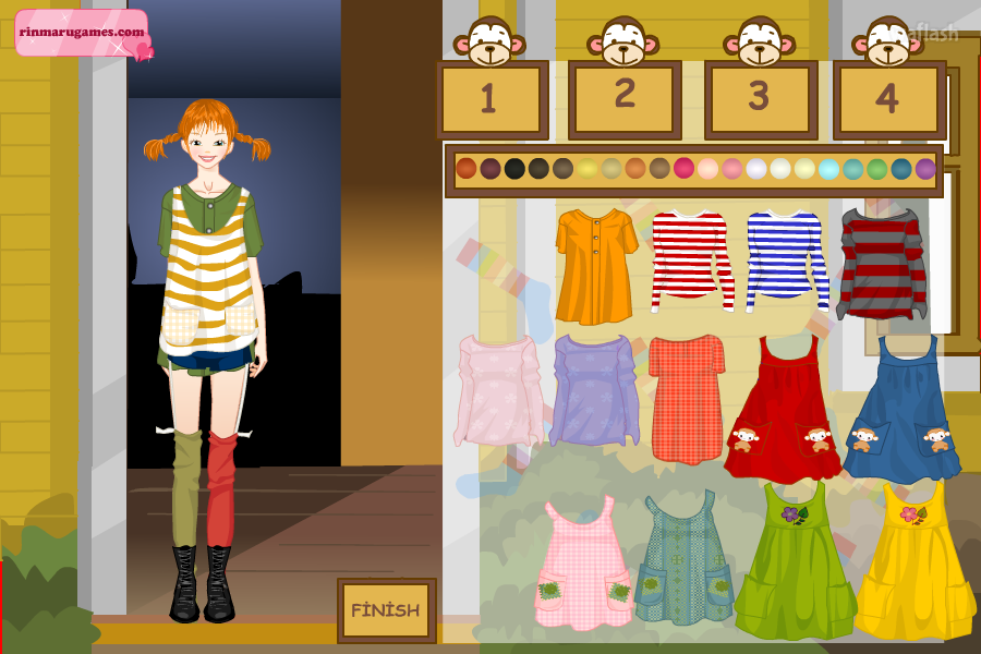 롱 스타킹 걸 드레스업 (Long Stocking Girl Dress Up) 게임 화면 2