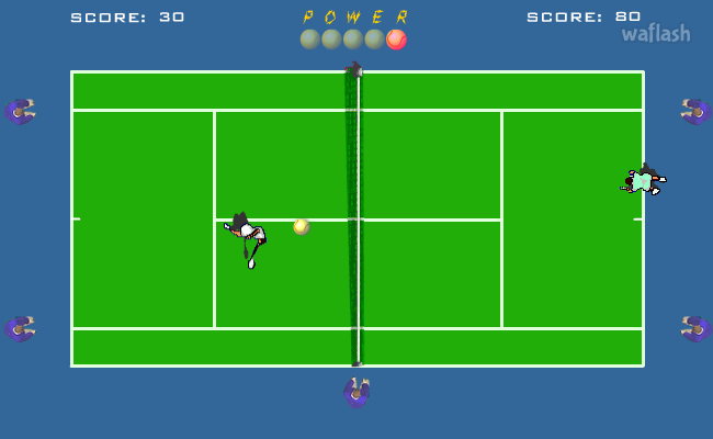 슈퍼 테니스 (Super Tennis) 게임 화면 2