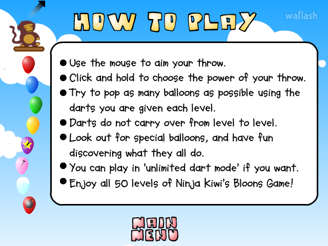 BLOONS 풍선 터트리기 게임 화면 4