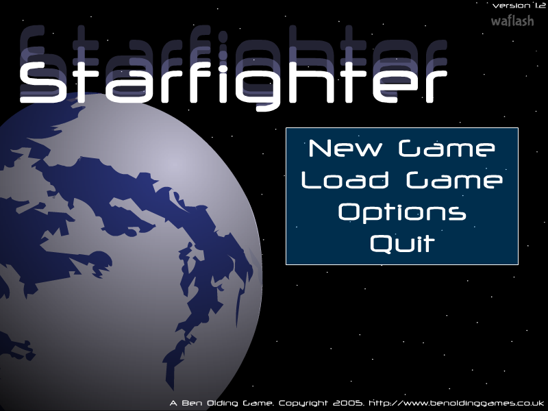 스타파이터 (Starfighter) 게임 화면 1