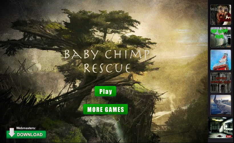 아기 침팬지 구출 (Baby Chimp Rescue) 게임 화면 1