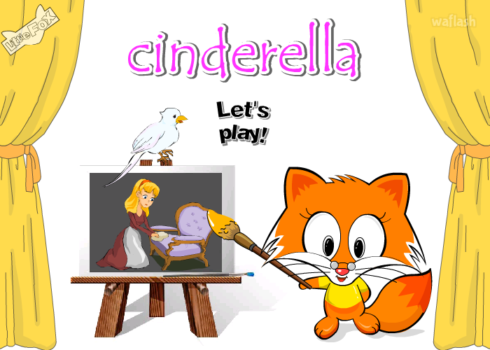 신데렐라 (Cinderella) 색칠하기 게임 화면 1