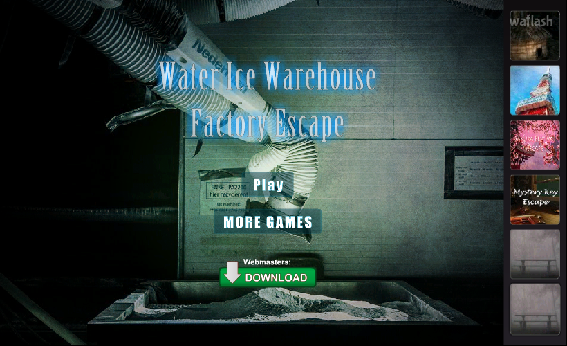 FreeRoomEscape 얼음 창고 탈출 (Water Ice Warehouse Factory Escape) 게임 화면 1