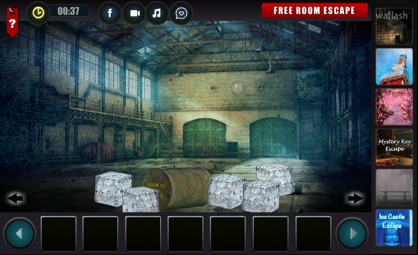 FreeRoomEscape 얼음 창고 탈출 (Water Ice Warehouse Factory Escape) 게임 화면 2