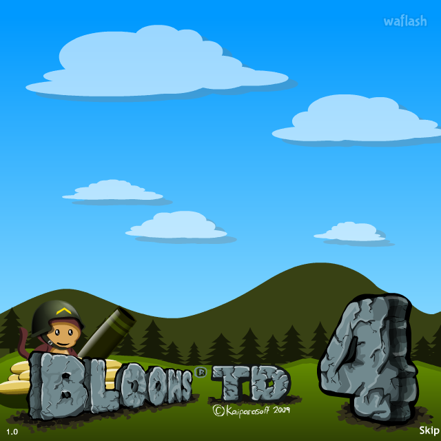 풍선 타워 디펜스 4 (Bloons Tower Defense 4) 게임 화면 1