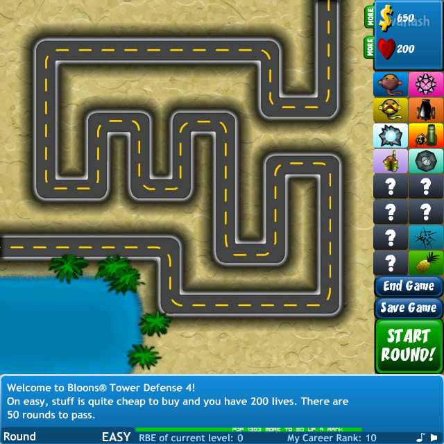풍선 타워 디펜스 4 (Bloons Tower Defense 4) 게임 화면 2