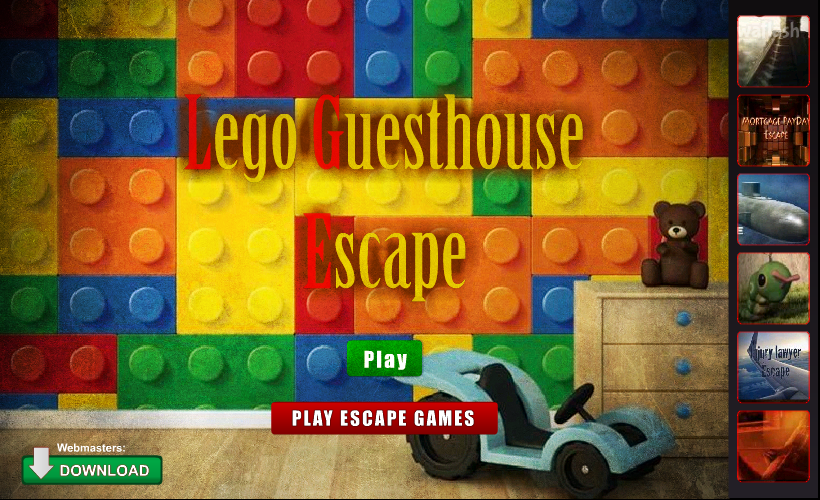 FreeRoomEscape 레고 게스트하우스 이스케이프 (Lego Guesthouse Escape) 게임 화면 1