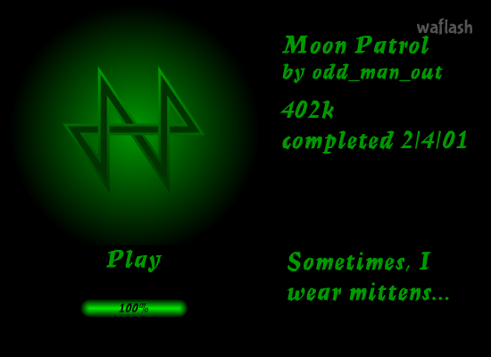 문 패트롤 (Moon Patrol) 게임 화면 1