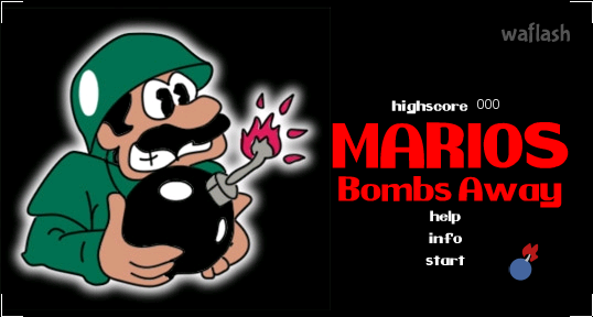 마리오 폭탄 제거 (Mario's Bombs Away) 게임 화면 1