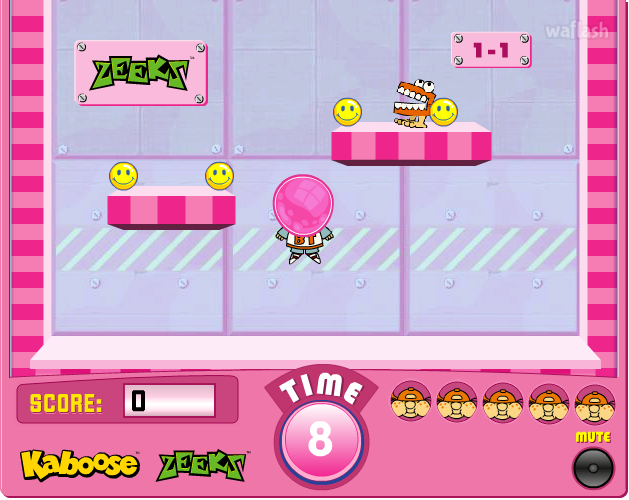 풍선껌 날기 (Bubble Gum Run) 게임 화면 2