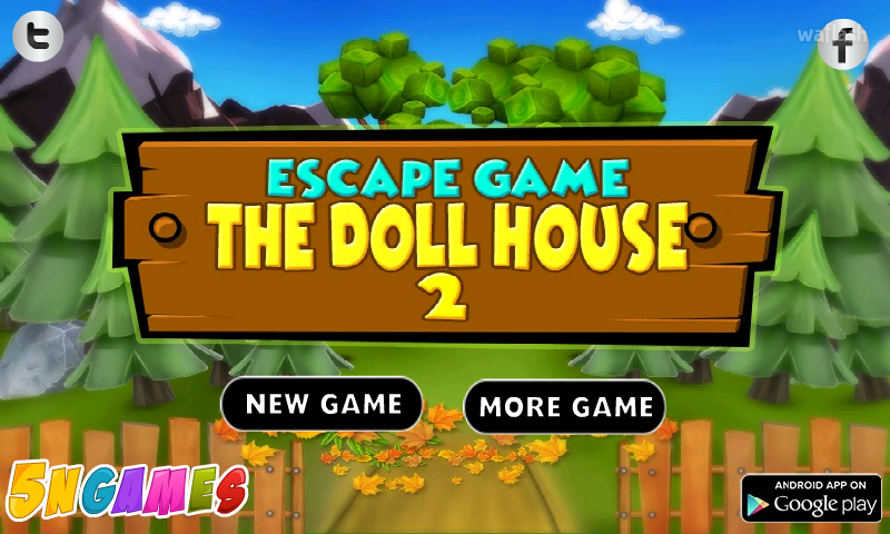 5nGames Escape Game The Doll House 2 게임 화면 1