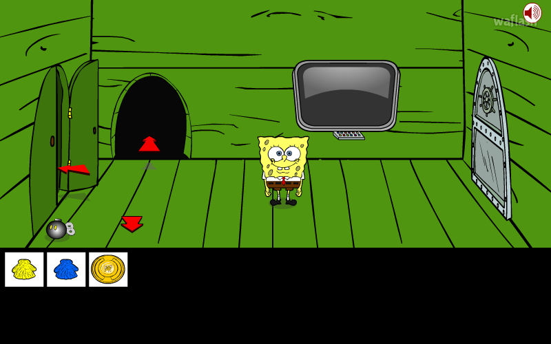 스폰지밥 쉽 이스케이프 (Sponge Bob Ship Escape) 게임 화면 2