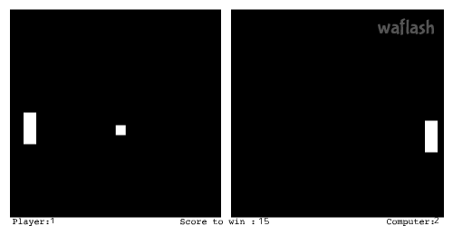 퐁 (Pong) 게임 화면 2