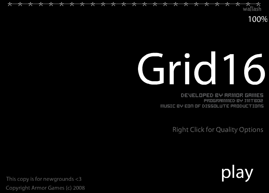 그리드16 (Grid16) 게임 화면 1