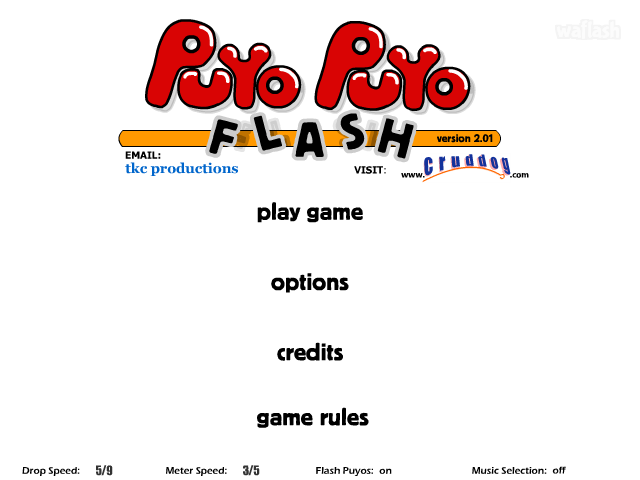 뿌요뿌요 플래시 (Puyo Puyo Flash) 게임 화면 1