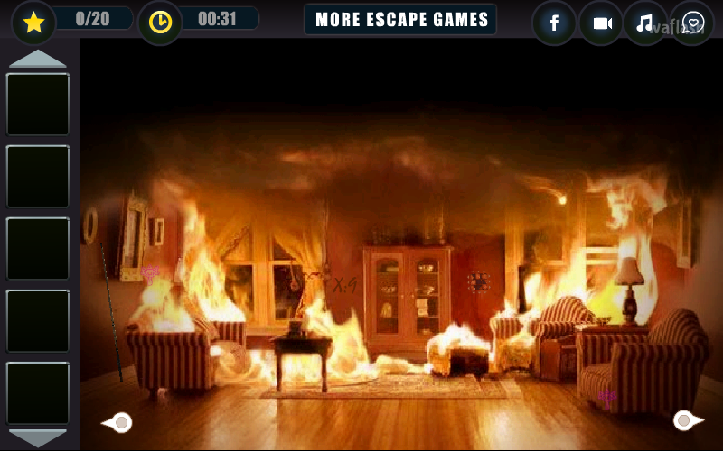 FreeRoomEscape - 파이어 홈 이스케이프 (Fire Home Escape) 게임 화면 2