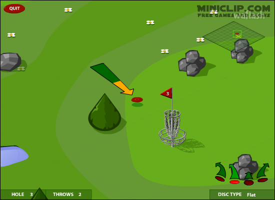 디스크 골프 (Disc Golf) 게임 화면 2