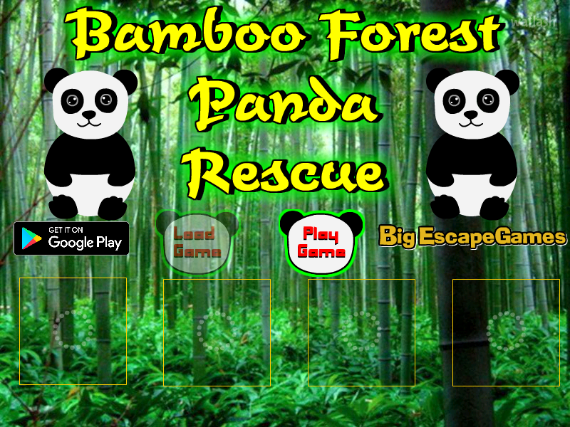 BIG 대나무숲 판다 구출 (Bamboo Forest Panda Rescue) 게임 화면 1