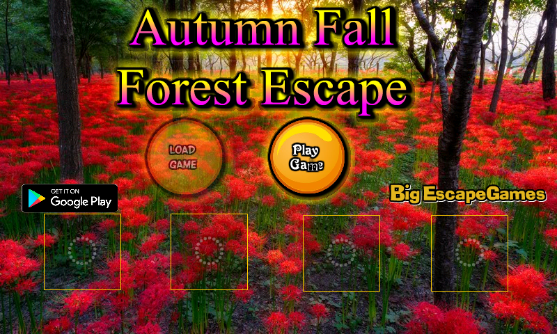 BIG 가을 숲 탈출 (Autumn Fall Forest Escape) 게임 화면 1