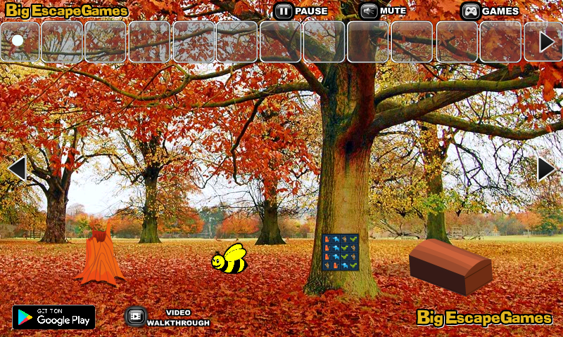 BIG 가을 숲 탈출 (Autumn Fall Forest Escape) 게임 화면 2