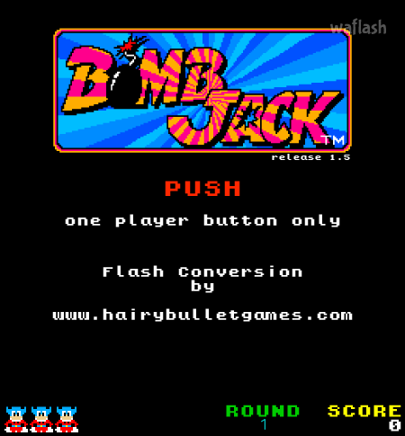 봄잭 (Bomb Jack) 게임 화면 1