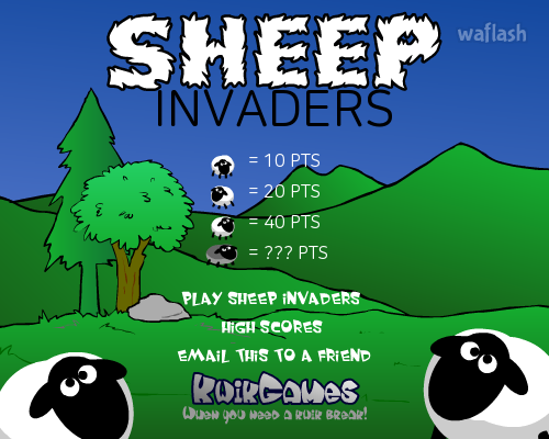 양인베이더 (Sheep Invaders) 게임 화면 1