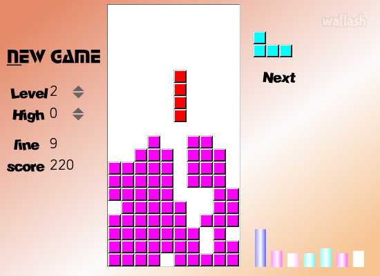 테트리스 게임 (Tetris Game) 게임 화면 2