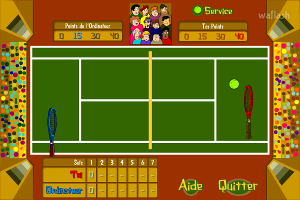 테니스 (Tennis) 게임 화면 2