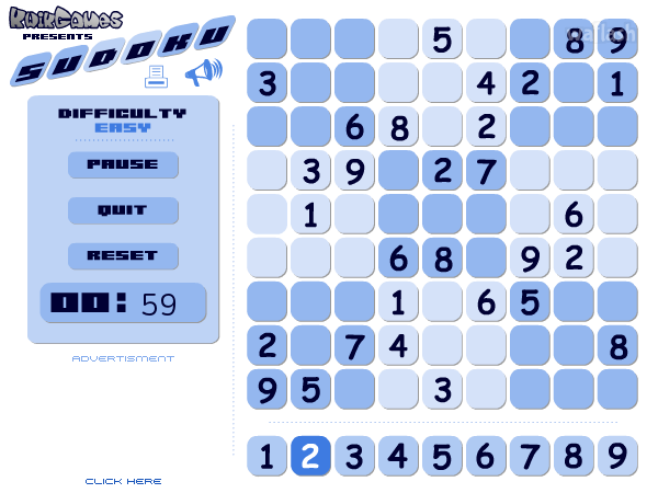 스도쿠 (Sudoku) 게임 화면 2