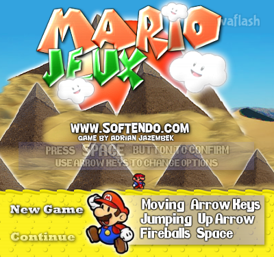 마리오 게임 (Mario Jeux) 게임 화면 1