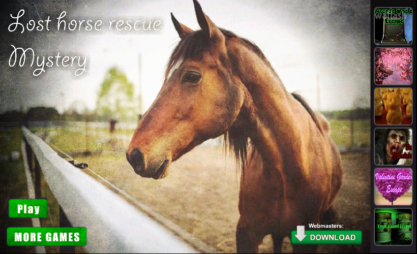FreeRoomEscape - 로스트 호스 레스큐 미스터리 (Lost Horse Rescue Mystery) 게임 화면 1