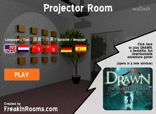 FeakinRooms 프로젝터 룸 탈출 (Projector Room) 게임 화면 1