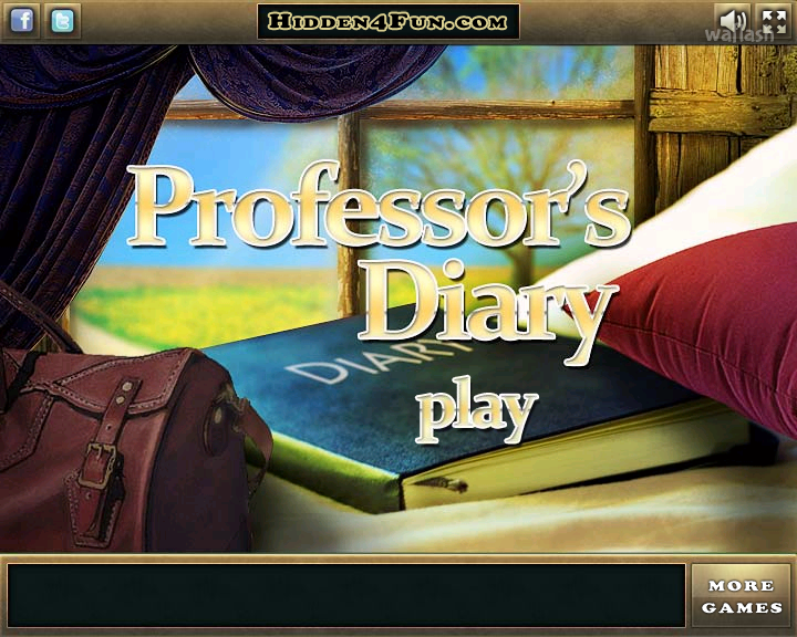 Hidden4Fun 숨은그림찾기 - Professor's Diary 게임 화면 1