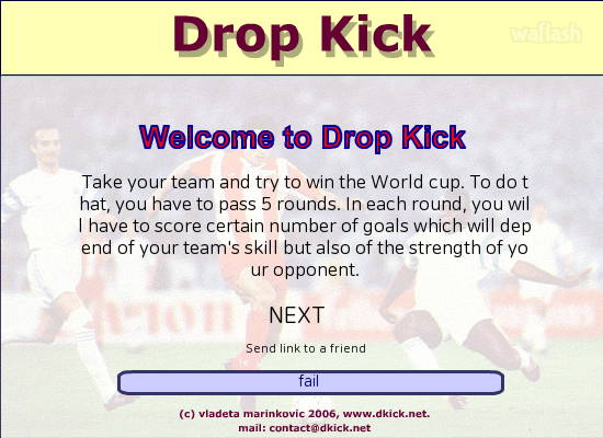 드롭킥 (Drop Kick) 게임 화면 1