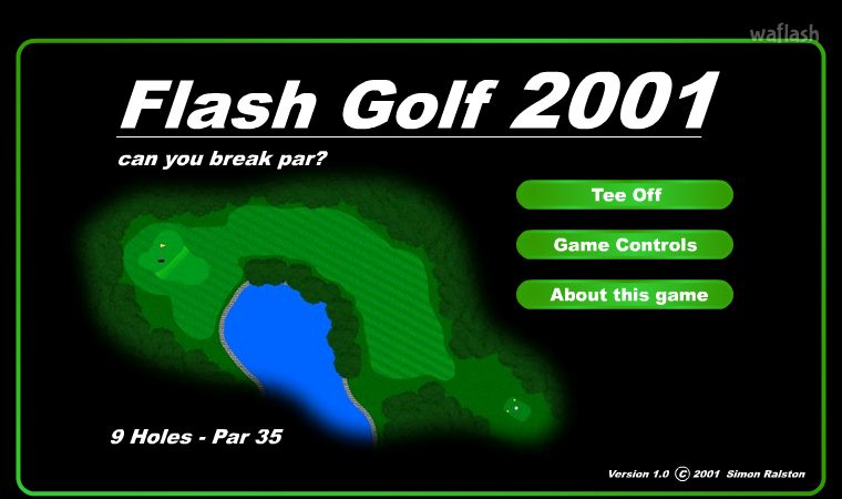 플래시 골프 2001 (Flash Golf 2001) 게임 화면 1