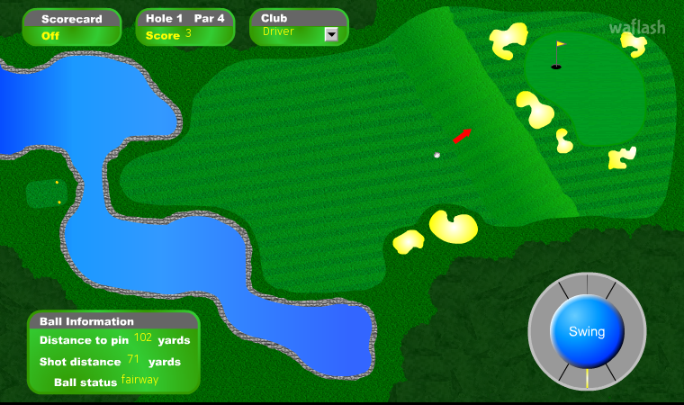 플래시 골프 2001 (Flash Golf 2001) 게임 화면 2