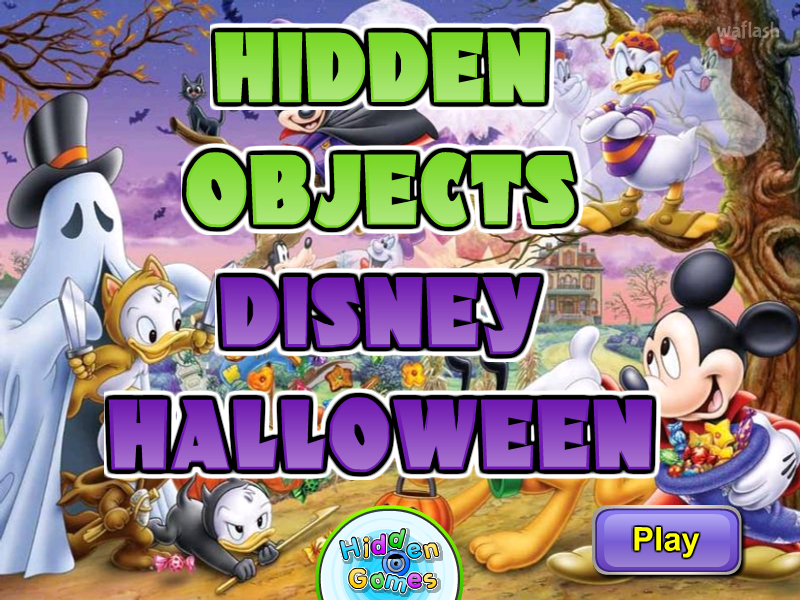 HiddenOGames 숨은그림찾기 - Disney Halloween 게임 화면 1