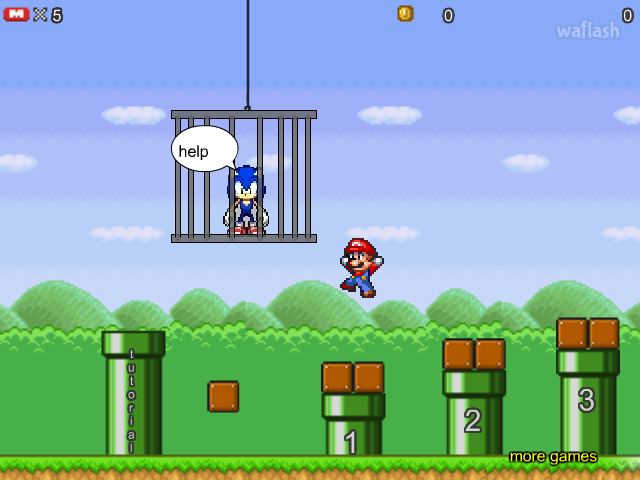 슈퍼 마리오 세이브 소닉 (Super Mario Save Sonic) 게임 화면 2