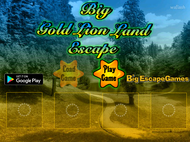 BIG 골드 라이언 랜드 이스케이프 (BIG Gold Lion Land Escape) 게임 화면 1