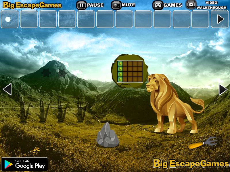 BIG 골드 라이언 랜드 이스케이프 (BIG Gold Lion Land Escape) 게임 화면 2