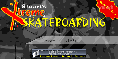 스튜어트의 익스트림 스케이트보딩 (Stuart's Xtreme Skateboarding) 게임 화면 1