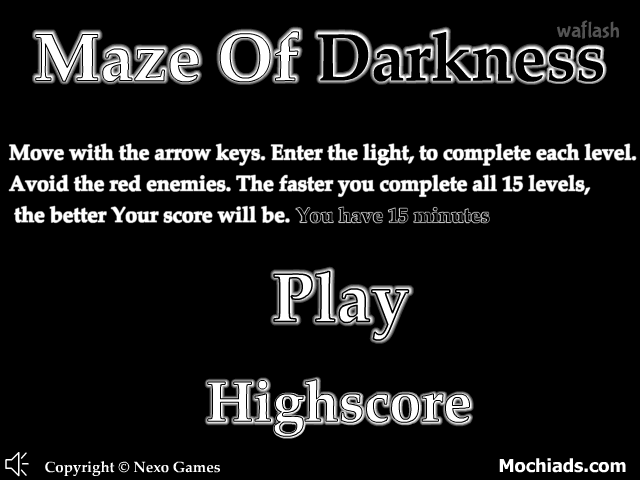 어둠의 미로 (Maze Of Darkness) 게임 화면 1