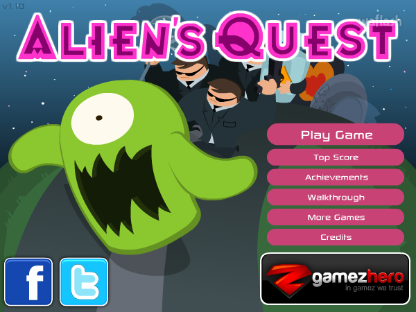 에일리언의 퀘스트 (Alien's Quest) 게임 화면 1