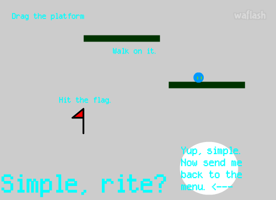 Drag and drop platformer 게임 화면 2